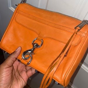 Orange leather crossbody Rebecca minkoff